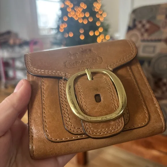 Vintage brown leather coach wallet - Picture 8 of 10